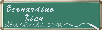 Bernardino Kian Visitenkarte